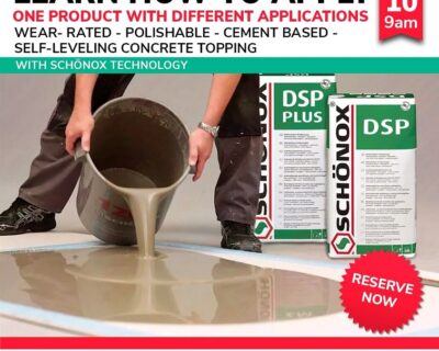 Nov 10th – How to Apply Polishable, Cement Base Self-leveling 