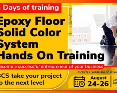 Epoxy Floor Solid Color System Hands On Training