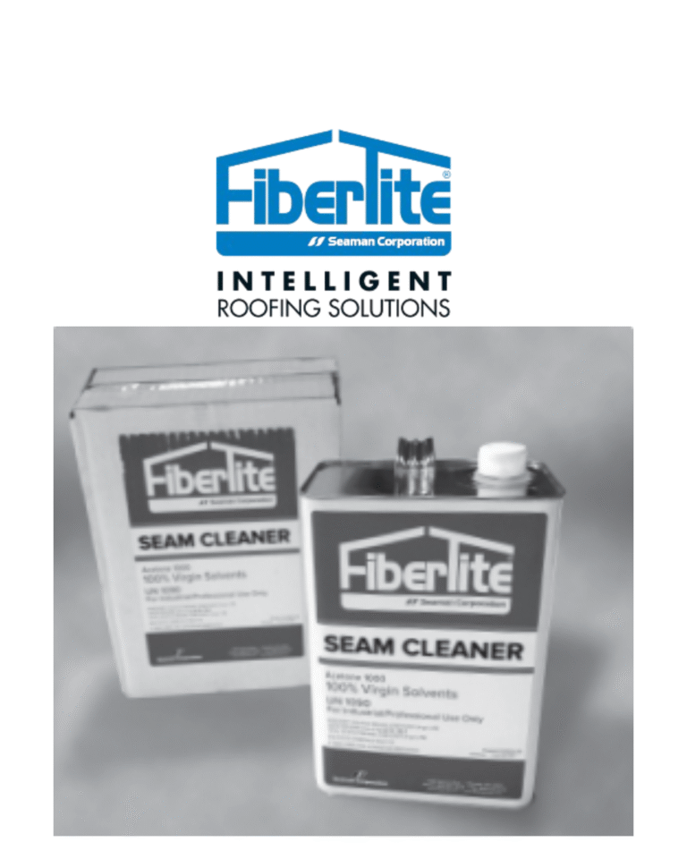 Sealants: Seam Cleaner
