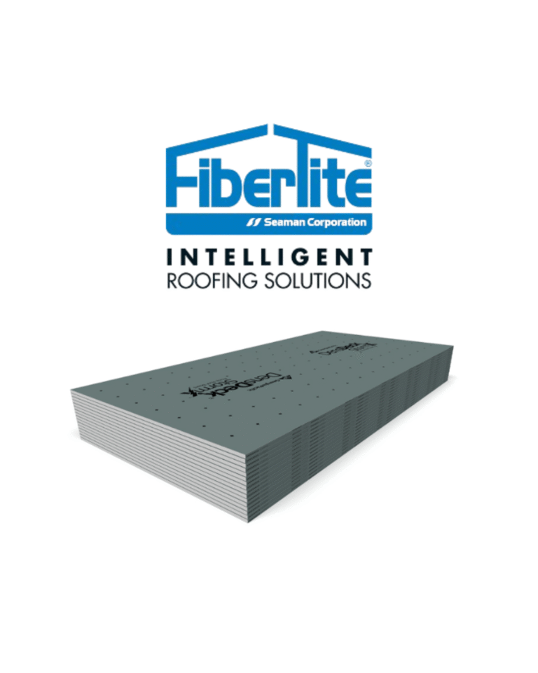 Coverboard – Georgia Pacific (GP): 5/8″  DensDeck StormX Prime Roof Board – 4′ x 8′